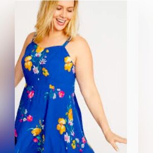 Blue Floral Old Navy Cami Dress Sz.xxl
